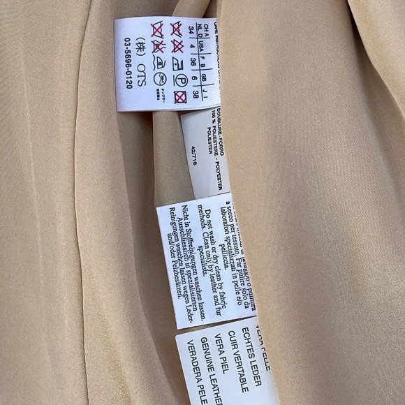 MaxMara leather jacket ruffle collar size 4 - Picture 12 of 15